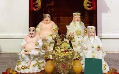 Sự thật về thờ 2 ông Địa, 2 ông Thần Tài gia chủ cần biết