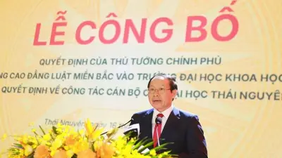 Sáp nhập Trường cao đẳng Luật miền bắc vào Đại học Thái Nguyên