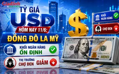 Tỷ giá USD hôm nay 11/6: Đô la Mỹ ngân hàng ổn định, thị trường chợ đen giảm giá