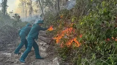 Thanh Hóa: Cháy rừng tại nhiều điểm trong cùng ngày, huy động hàng trăm người dập lửa