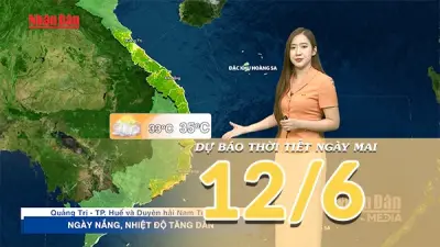 Thời tiết hôm nay: Bắc Bộ mưa dông, Trung Bộ nắng, Nam Bộ mưa rào