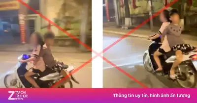 Thiếu niên ngồi ngược trên xe máy bị phạt 15 triệu đồng