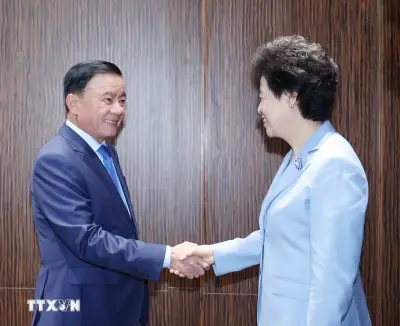Thường trực Ban Bí thư tiếp Phó Chủ tịch Chính Hiệp Toàn Quốc Trung Quốc
