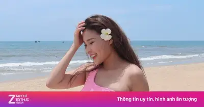 Thúy Diễm mang thai tháng thứ 5, tăng 8 kg, được chồng đưa đi nghỉ dưỡng