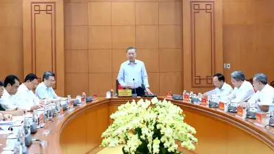 Tổng Bí thư, Chủ tịch nước Tô Lâm chủ trì cuộc làm việc tại Trụ sở Trung ương Đảng