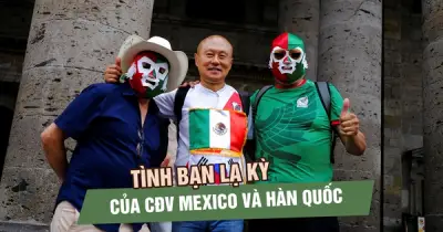 Tình bạn lạ kỳ giữa CĐV Mexico và Hàn Quốc tại World Cup 2026