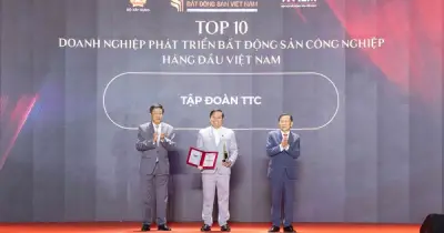 TTC IZ lọt Top 10 doanh nghiệp bất động sản công nghiệp hàng đầu Việt Nam