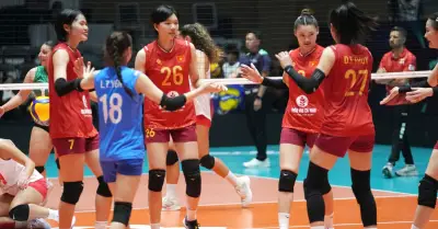 Tuyển bóng chuyền nữ Việt Nam thắng đậm Lebanon 3-0 ngày ra quân AVC Cup 2026