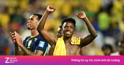 Video Vinicius ấn định tỷ số 3-0 cho Brazil