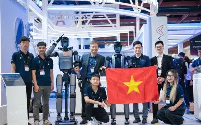 VinRobotics ghi dấu ấn toàn cầu với robot VR-H3 tại các sự kiện công nghệ lớn