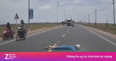 Xác minh clip người phụ nữ chặn đầu ôtô, nằm giữa đường ở Quảng Trị