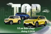 10 ô tô bán chạy nhất tháng 5: Xe điện lần đầu xuất hiện