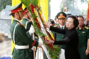 16 liệt sỹ hy sinh tại Lào và Campuchia được hồi hương, an táng trọng thể