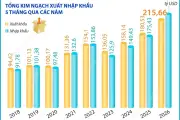 5 tháng năm 2026: Kim ngạch xuất nhập khẩu hàng hóa tăng 25%