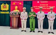 73 cán bộ chiến sĩ Công an Đồng Nai được nâng lương, thăng cấp bậc hàm