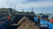 Bộ đội Biên phòng Vĩnh Long liên tiếp phát hiện vận chuyển cát trái phép