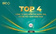 BIC lọt top 4 công ty bảo hiểm phi nhân thọ uy tín lần thứ hai liên tiếp