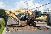 Bắt đầu đào rãnh ngang thăm dò tìm kiếm hai cốt liệt sỹ tại Quảng Ngãi
