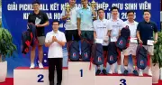 Độc Lập và Hoàng Quỳnh vô địch pickleball Kết nối Doanh nghiệp - Cựu sinh viên ĐH Tôn Đức Thắng