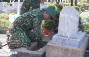 Cao Bằng số hóa thông tin mẫu hải cốt ở nghĩa trang liệt sỹ Trung Khánh