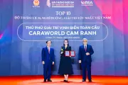 CaraWorld Cam Ranh đứng top 10 đô thị du lịch nghỉ dưỡng giải trí tốt nhất Việt Nam