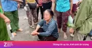 Chủ cửa hàng hải sản xịt nước áp lực cao vào mặt cụ bà bán rau ở Phú Thọ