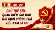 Chủ thể của quan điểm sai trái, thù địch chống phá Việt Nam