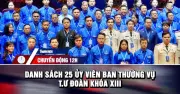 Chuyển động 12h: 25 Ủy viên Ban thường vụ T.Ư Đoàn khóa XIII và thực hư tin nhắn siêu bão