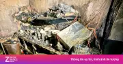 Cháy ki-ốt trong chợ Mỹ Đình lúc nửa đêm, cảnh sát phá cửa cuốn dập lửa