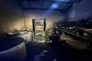 Cháy quầy đồ ăn trong chợ Mỹ Đình, Hà Nội, không gây thiệt hại người