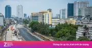 Cận cảnh 500m đường Vành đai 1 Hoàng Cầu - Voi Phục vừa thảm nhựa