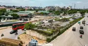 Cận cảnh công trường nút giao Phạm Tu - đường 70 sau giải phóng mặt bằng