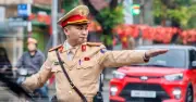 Công an Hà Nội phân luồng giao thông phục vụ Đại hội Đoàn toàn quốc lần thứ XIII