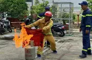 Công an TPHCM tập huấn kỹ năng PCCC cho khu công nghiệp
