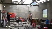 Cảnh báo đá lở từ vách núi gây nguy hiểm ở Cao Bằng