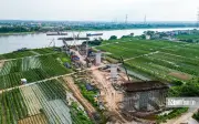 Cầu Mễ Sở Vành đai 4: Sau 9 tháng thi công, nhiều hạng mục đã lộ diện