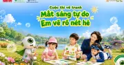 Cuộc thi vẽ tranh 'Mắt sáng tự do' khuyến khích trẻ bảo vệ mắt dịp hè