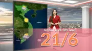 Dự báo thời tiết 21/6: Bắc Bộ, Trung Bộ nắng nóng, Nam Bộ chiều tối mưa dông