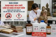 Danh mục hóa chất bị cấm và cần công bố trong ngành VHTTDL từ 2026