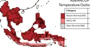 El Nino gây nắng nóng gay gắt và thiếu hụt mưa tại Đông Nam Á
