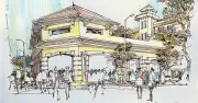 Góc ký họa: Trường Mỹ thuật Đông Dương và chiếc ô đen cắp nách