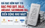 Giá bạc hôm nay 7/6: Biến động mạnh tại DOJI, Ancarat, Sacombank, SBJ