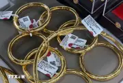 Giá vàng thế giới giảm khi căng thẳng Trung Đông làm dấy lên lo ngại lạm phát