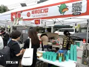Gian hàng Việt Nam thu hút du khách tại Lễ hội Ẩm thực Thế giới ở Seoul