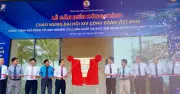 Gắn biển công trình mở rộng tổ hợp nghiên cứu sản xuất công nghệ cao VNPT