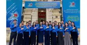 Hà Nội rực sắc xanh tuổi trẻ chào mừng Đại hội Đoàn toàn quốc lần thứ XIII