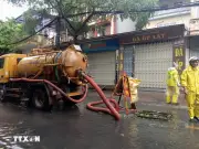 Hệ thống chống ngập Hà Nội phát huy hiệu quả sau mưa lớn đêm 8/6