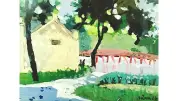 Họa sĩ Bùi Lê Dũng tái hiện Hà Nội qua chất liệu acrylic