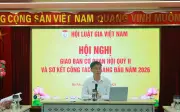 Hội Luật gia Việt Nam họp giao ban quý II, sơ kết 6 tháng đầu năm 2026