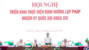 Hội nghị triển khai định hướng lập pháp nhiệm kỳ Quốc hội khóa XVI